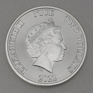 Silbermünze 1oz "TREE OF LIFE" 2022 (vergoldet) Truth (Niue) - Miniaturansicht 2