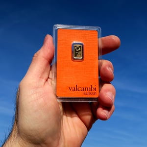 Goldbarren 1g VALCAMBI geprägt - Miniaturansicht 5