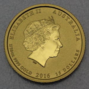 Goldmünze 1/10oz "Affe" 2016 Lunar II – Year of the Monkey (Australien) - Miniaturansicht 2