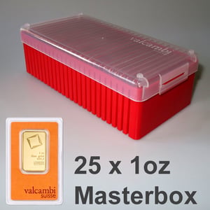 Goldbarren 25x 1oz VALCAMBI (Masterbox) - Hauptansicht