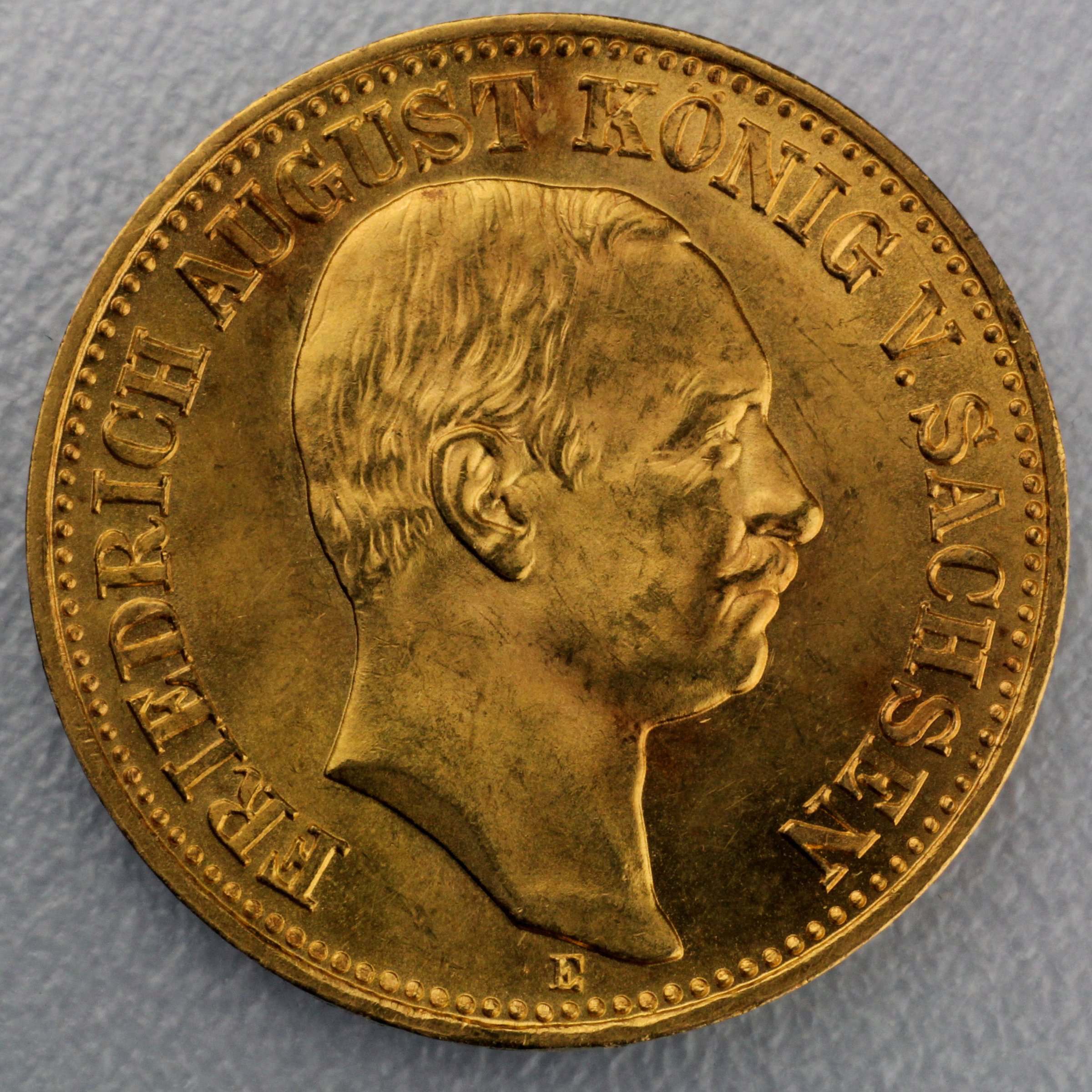Goldmünze 10 Mark "Friedrich August III." (Sachsen) - Hauptansicht
