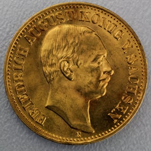Goldmünze 10 Mark "Friedrich August III." (Sachsen) - Miniaturansicht 1