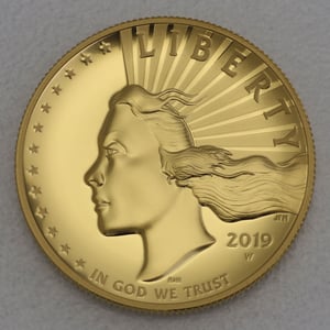 Goldmünze 1oz "American Liberty" 2019 (HR) (USA) - Miniaturansicht 2