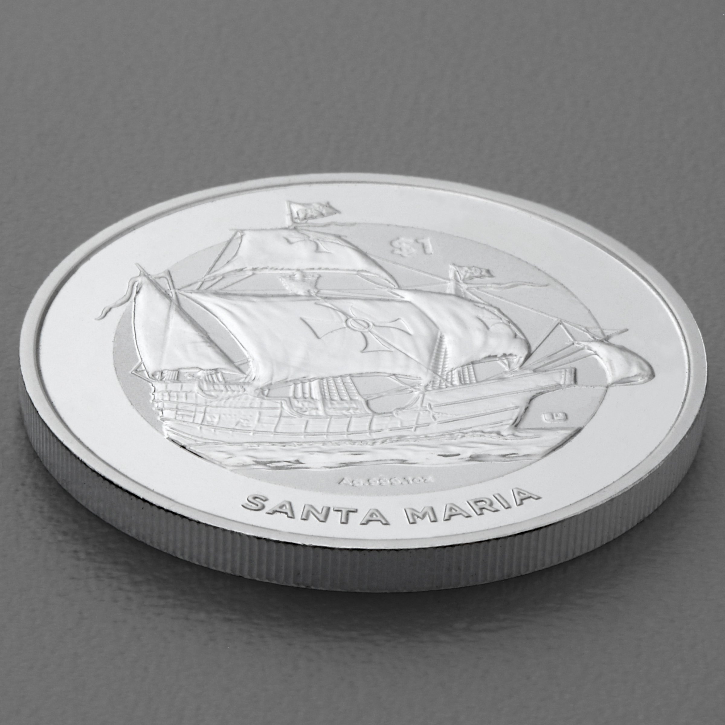 Silbermünze 1oz "Santa Maria" 2022 (Britische Jungferninseln) - Detailansicht 2