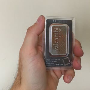 Palladiumbarren 50g VALCAMBI (Pd) - Miniaturansicht 6