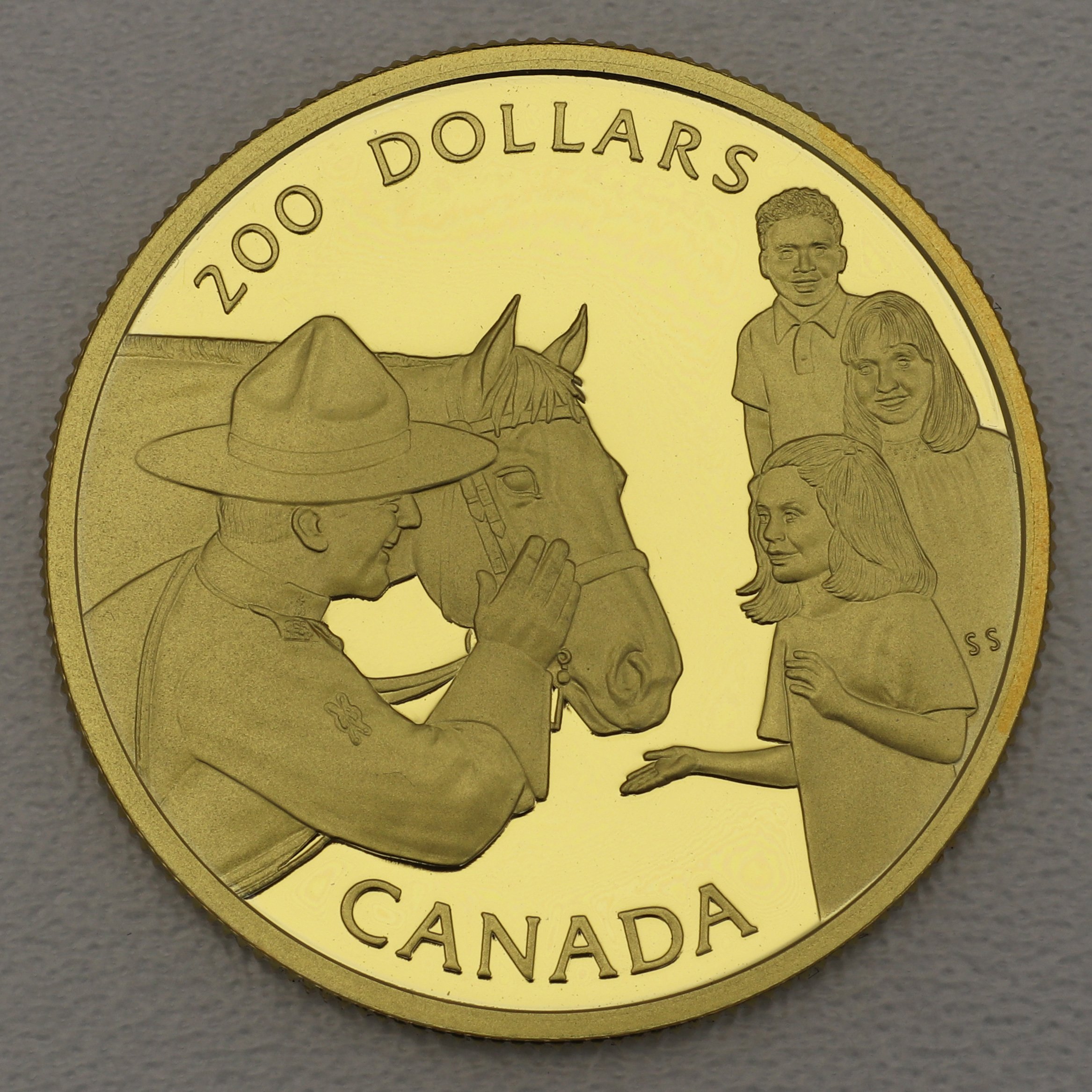 Goldmünze 200 Dollar "Mounted Police" 1993 (Kanada) - Hauptansicht