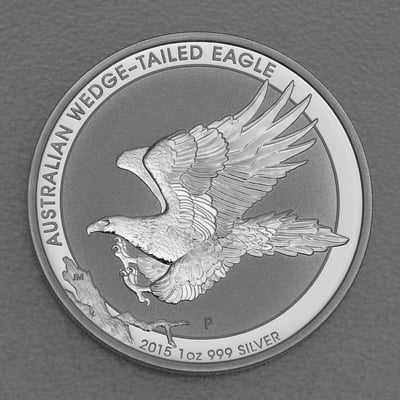 Silbermünze 1oz "Wedge-tailed Eagle" 2015 (Australien) - Miniaturansicht 1