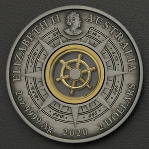 Silbermünze 2oz "Endeavour" 2020 (AF) Voyage of Discovery 1770-2020 (Tuvalu) - Miniaturansicht 2