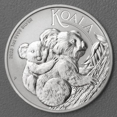 Silbermünze 1oz "Koala" 2023 (Australien) - Miniaturansicht 1