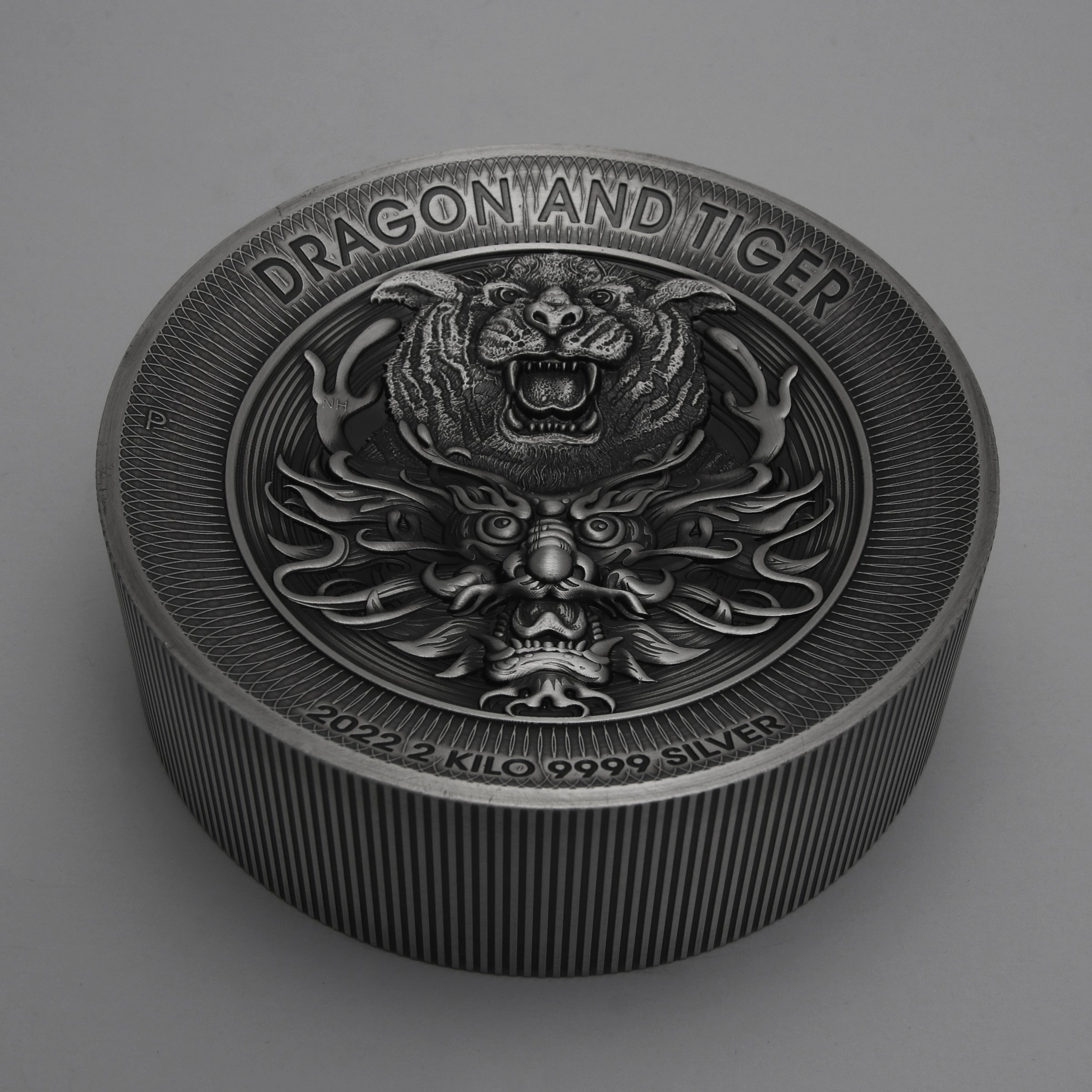 Silbermünze 2kg "Dragon and Tiger" 2022 (AF/HR) (Australien) - Detailansicht 2