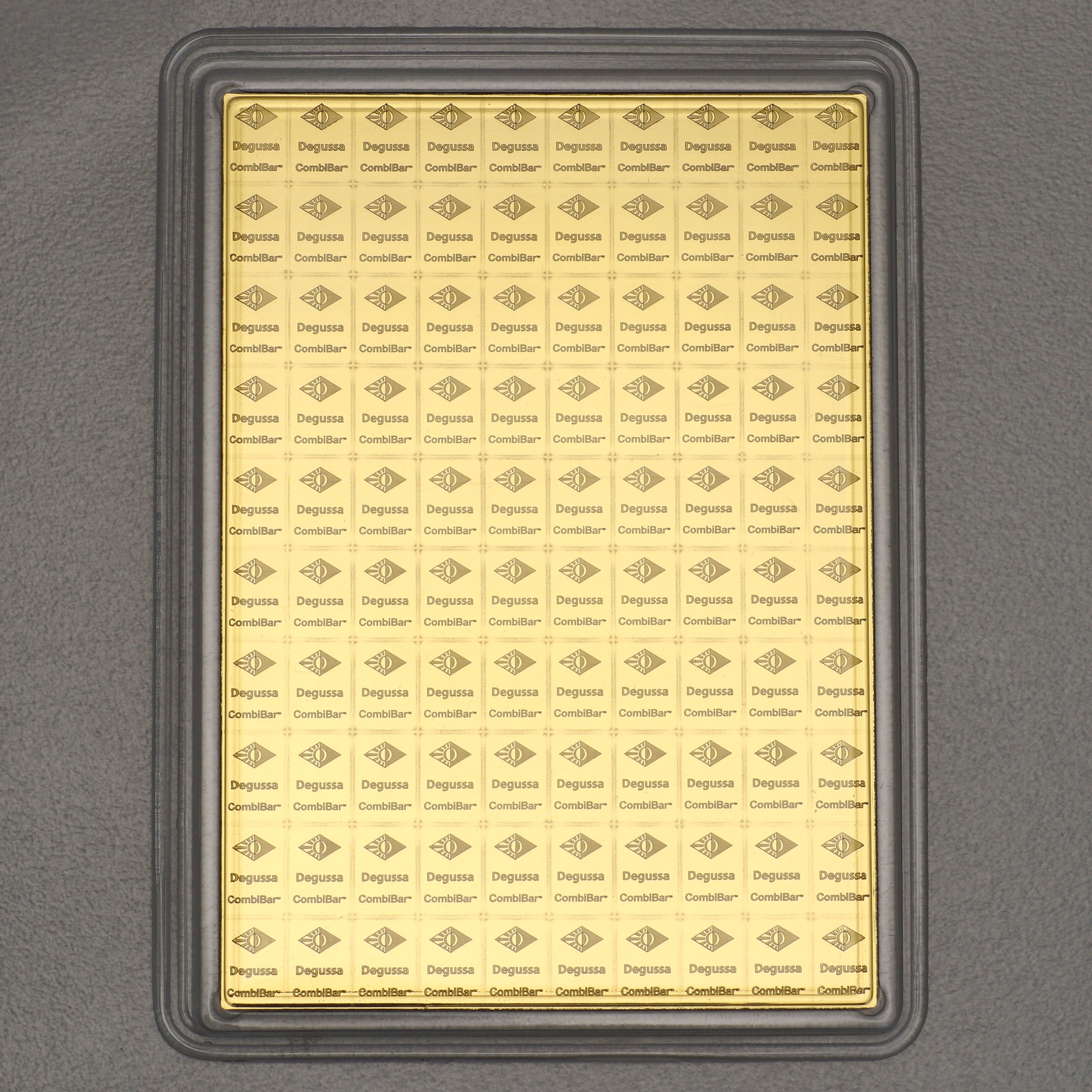 Goldtafel "100x 1g Resale" (diverse Hersteller) - Detailansicht 1