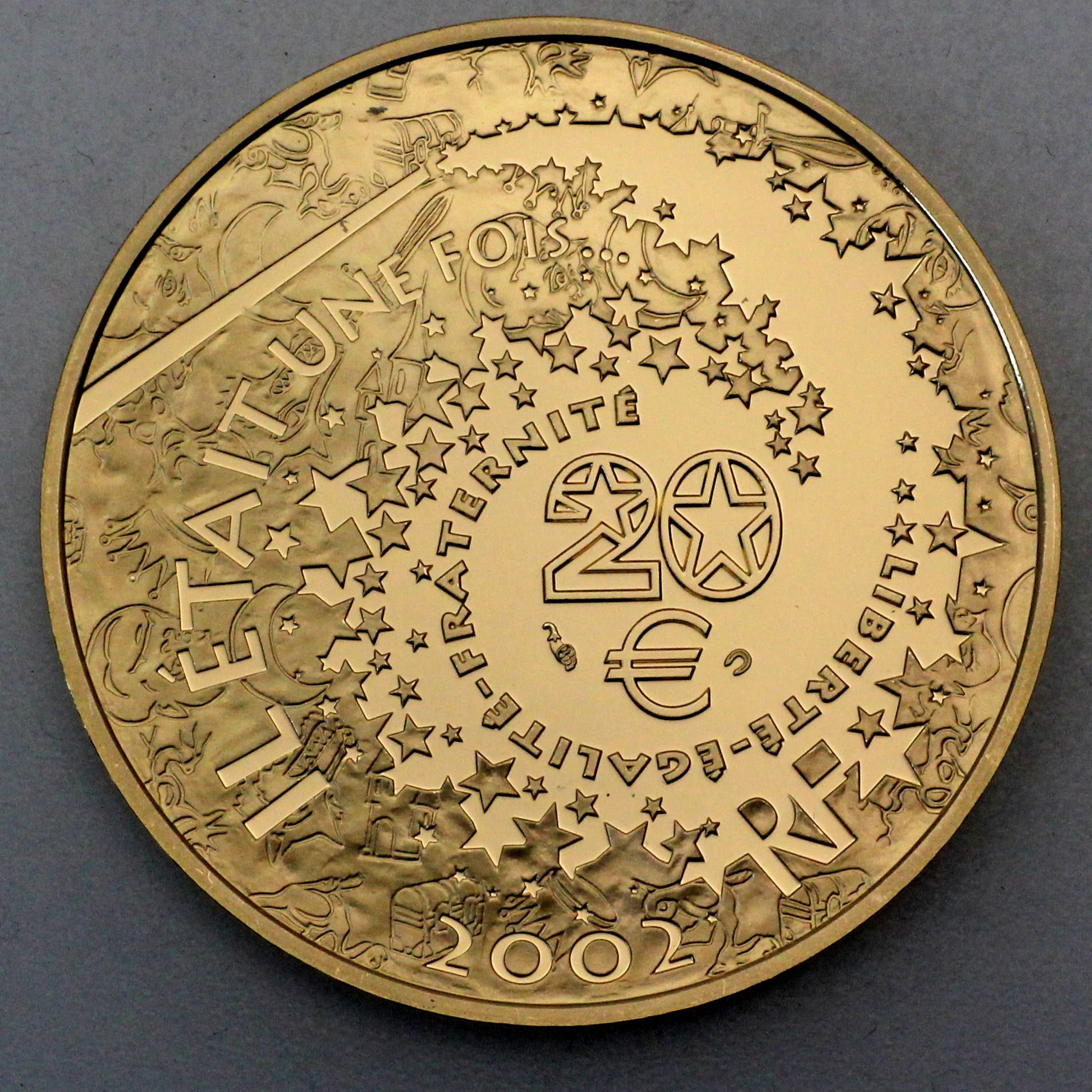 Goldmünze 20 Euro "Pinocchio" 2002 (Frankreich) - Detailansicht 1