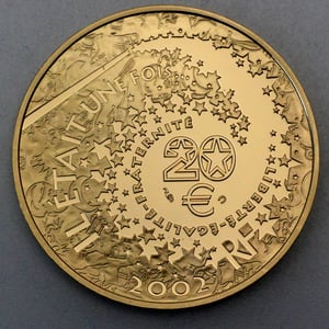 Goldmünze 20 Euro "Pinocchio" 2002 (Frankreich) - Miniaturansicht 2