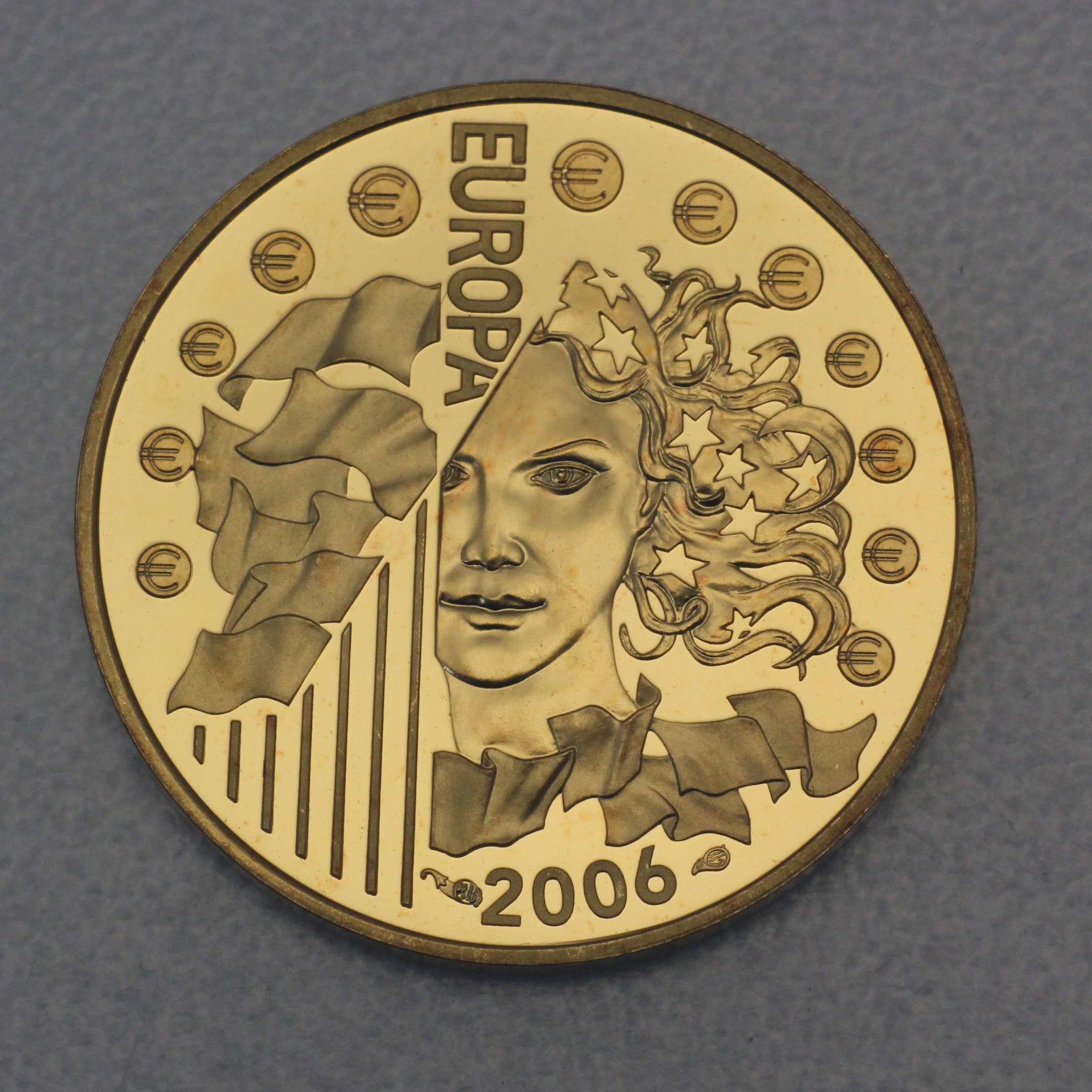 Goldmünze 10 Euro "R. Schumann" 2006 (Frankreich) - Detailansicht 1