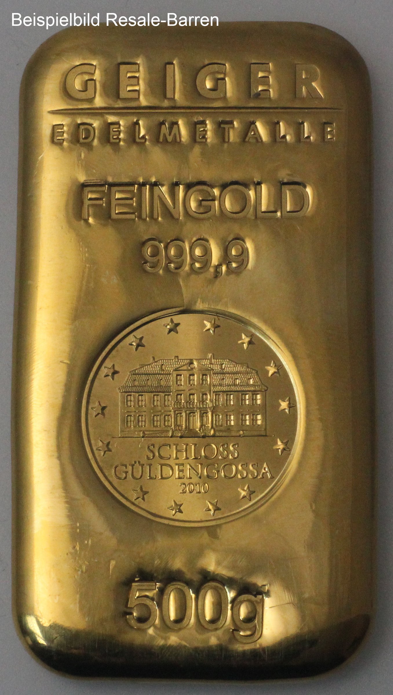 Goldbarren 500g "Resale" (div. Hersteller) - Detailansicht 3
