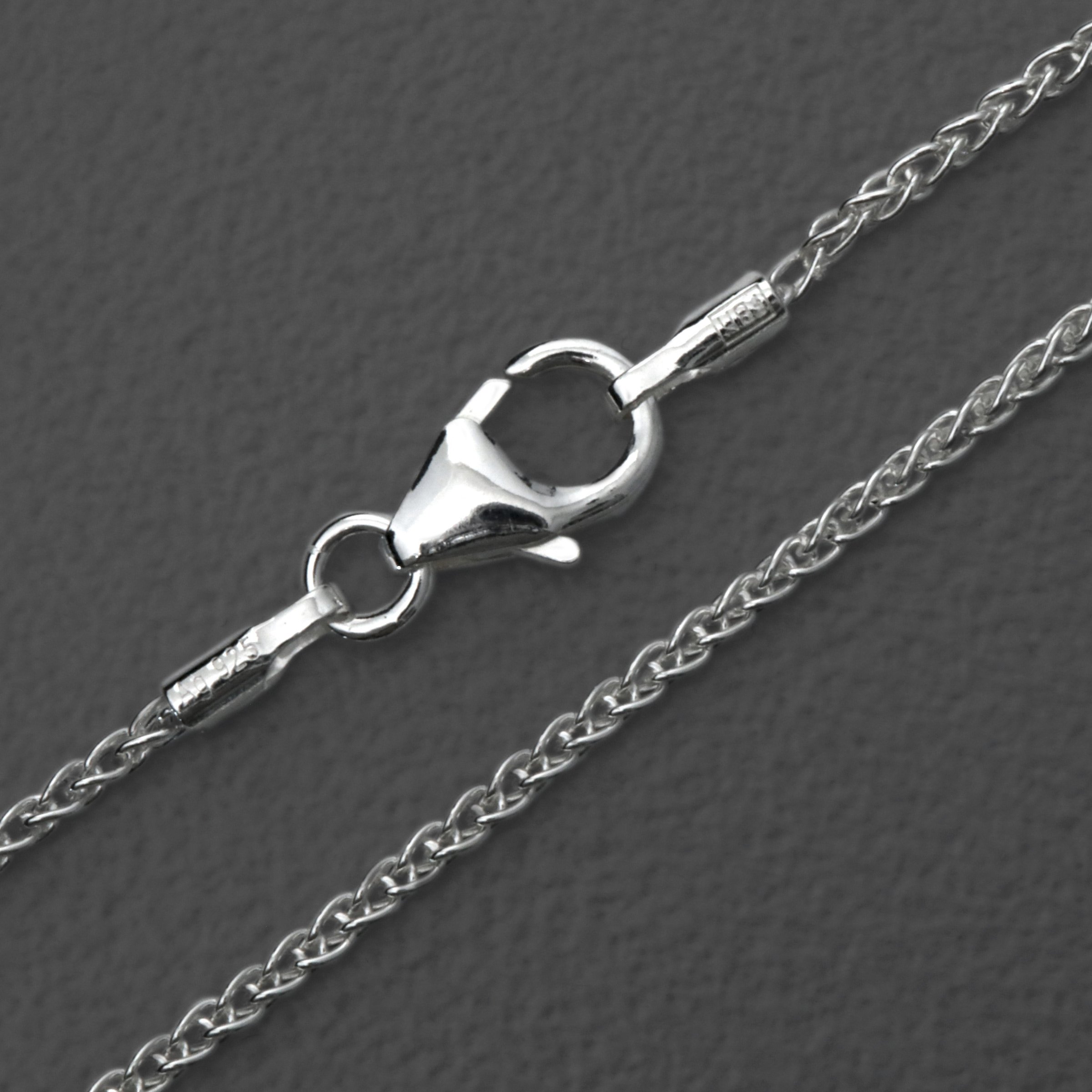 Silberkette 925er/50 cm "Zopf-Form" (Sterling) - Hauptansicht
