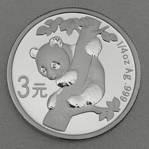 Silbermünze 1/4oz "Panda" 2007 verschiedene Motive 25 Jahre Panda Jubiläum (China) - Miniaturansicht 11