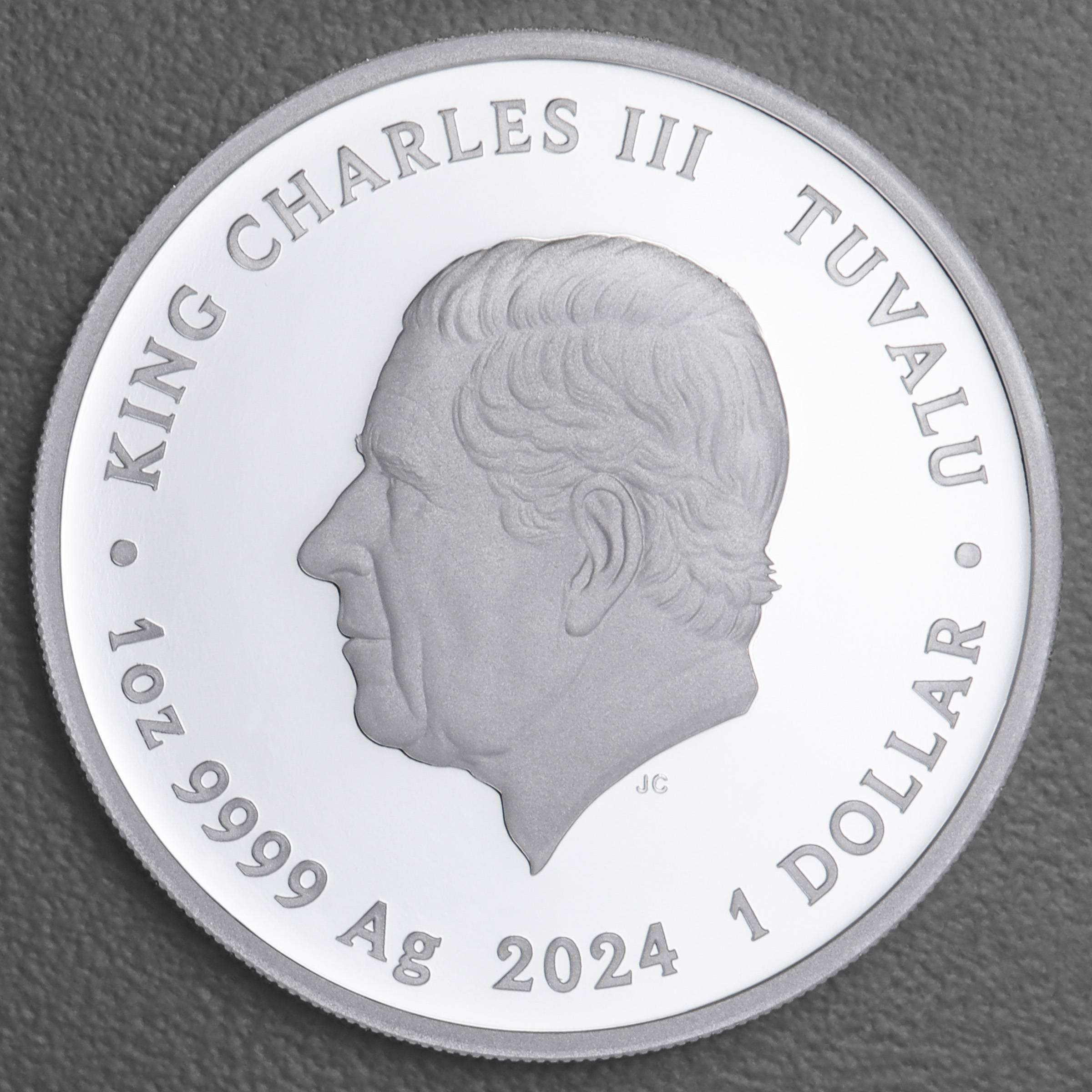 Silbermünze 1oz "SpongeBob & Gary" 2024 (PP/koloriert) Spongebob Schwammkopf (Tuvalu) - Detailansicht 1