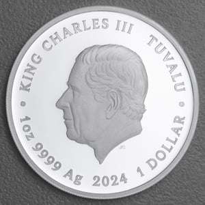 Silbermünze 1oz "SpongeBob & Gary" 2024 (PP/koloriert) Spongebob Schwammkopf (Tuvalu) - Miniaturansicht 2