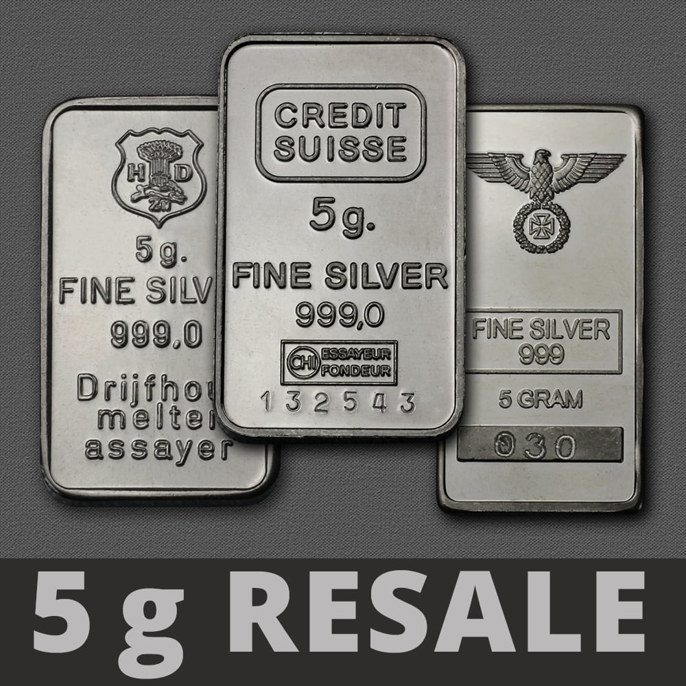 Silberbarren 5g (Resale) - Hauptansicht