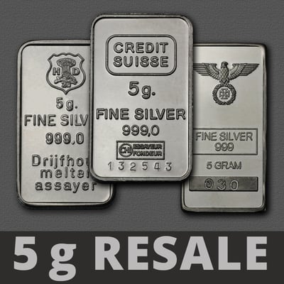 Silberbarren 5g (Resale) - Miniaturansicht 1