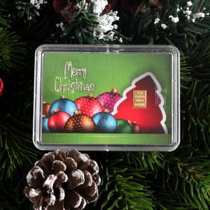 Goldbarren 1g "Merry Christmas/Kugeln" (Motivbox) - Miniaturansicht 3
