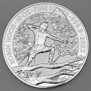 Silbermünze 10oz "Robin Hood" 2023 Myths and Legends (Großbritannien) - Hauptansicht