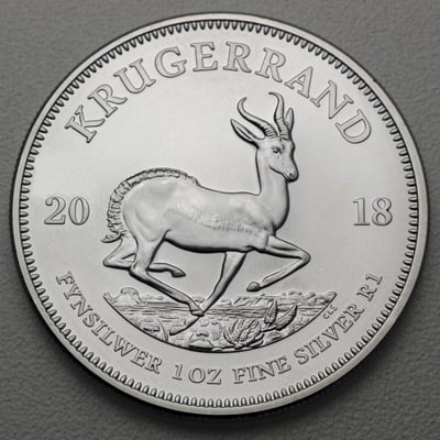 Silbermünze 1oz "Krügerrand" 2018 diff. (Südafrika) - Miniaturansicht 1