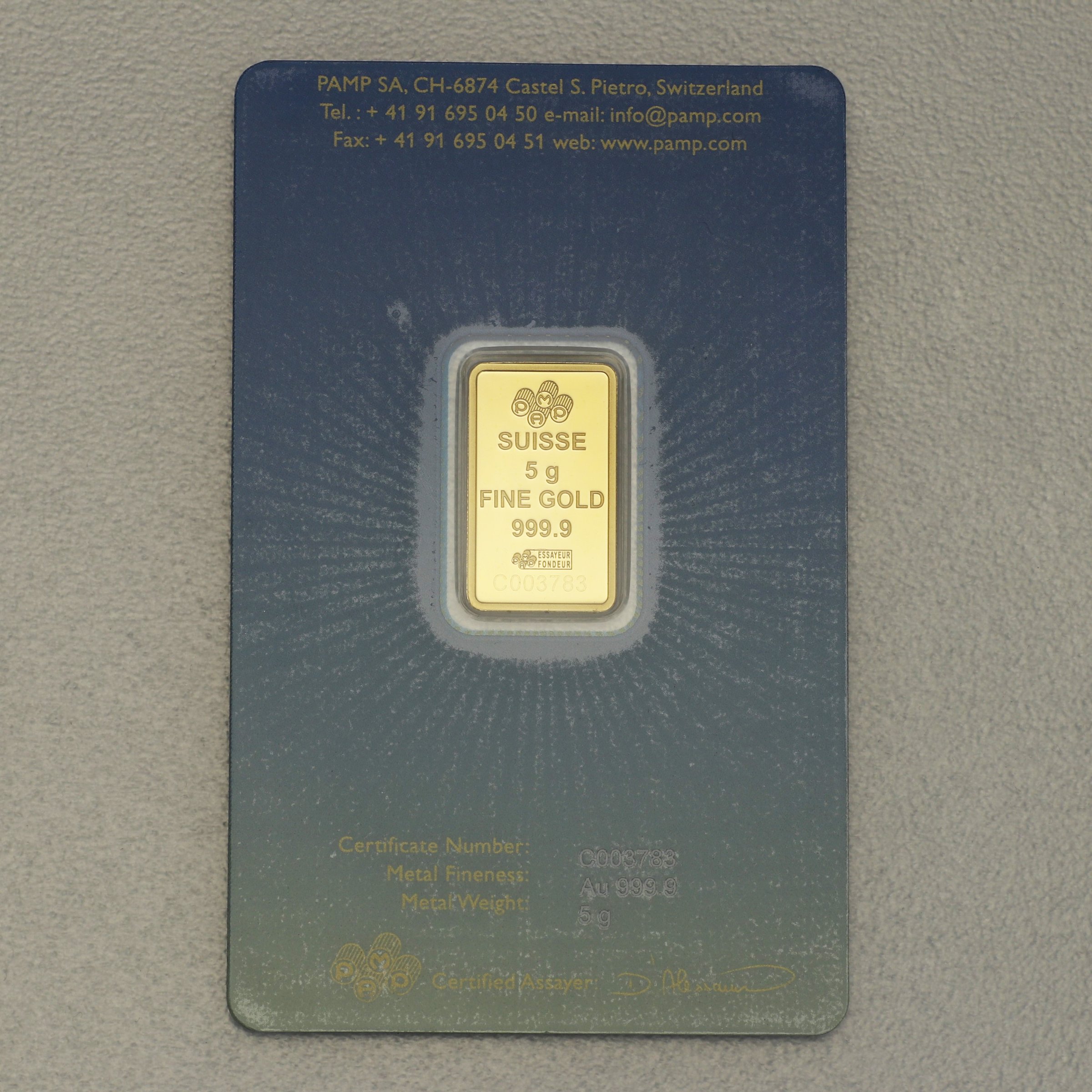 Goldbarren 5g PAMP "Lakshmi" - Detailansicht 1