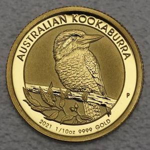 Goldmünze 1/10oz "Kookaburra" 2021 (Australien) - Hauptansicht