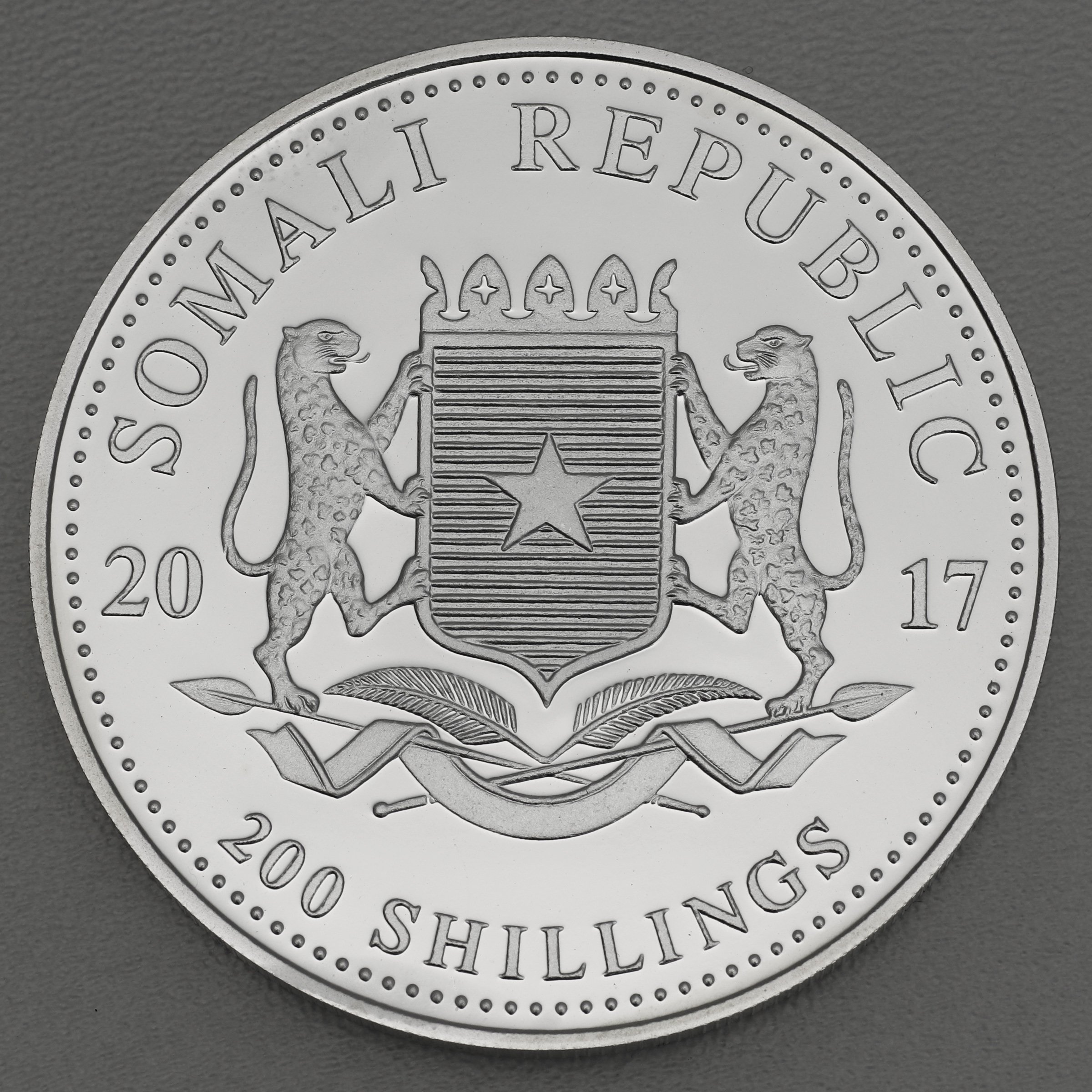 Silbermünze 2oz "Elefant" 2017 African Wildlife (Somalia) - Detailansicht 1