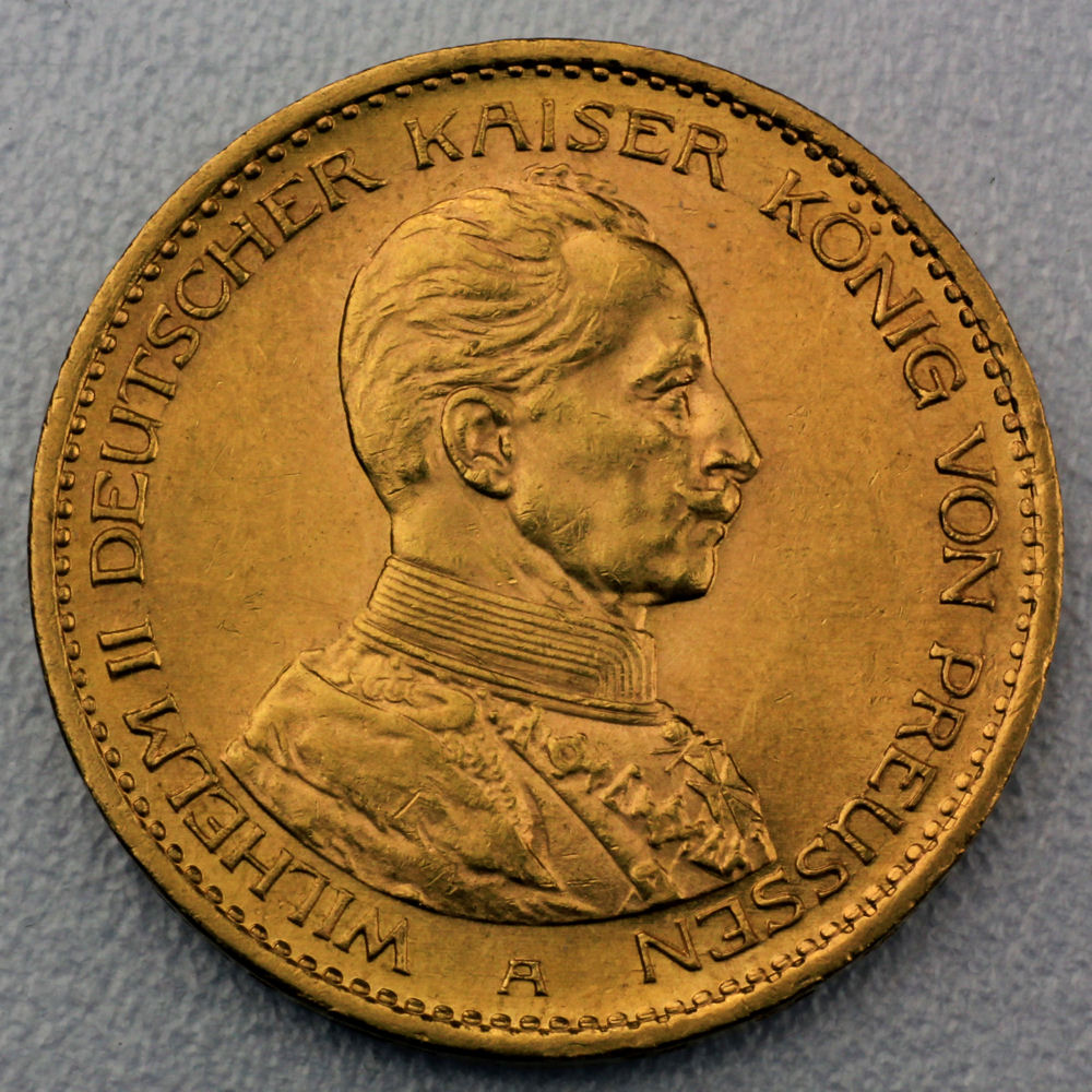 Goldmünze 20 Mark "Wilhelm II." Uniform (Preußen) - Hauptansicht