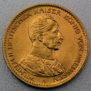 Goldmünze 20 Mark "Wilhelm II." Uniform (Preußen) - Hauptansicht