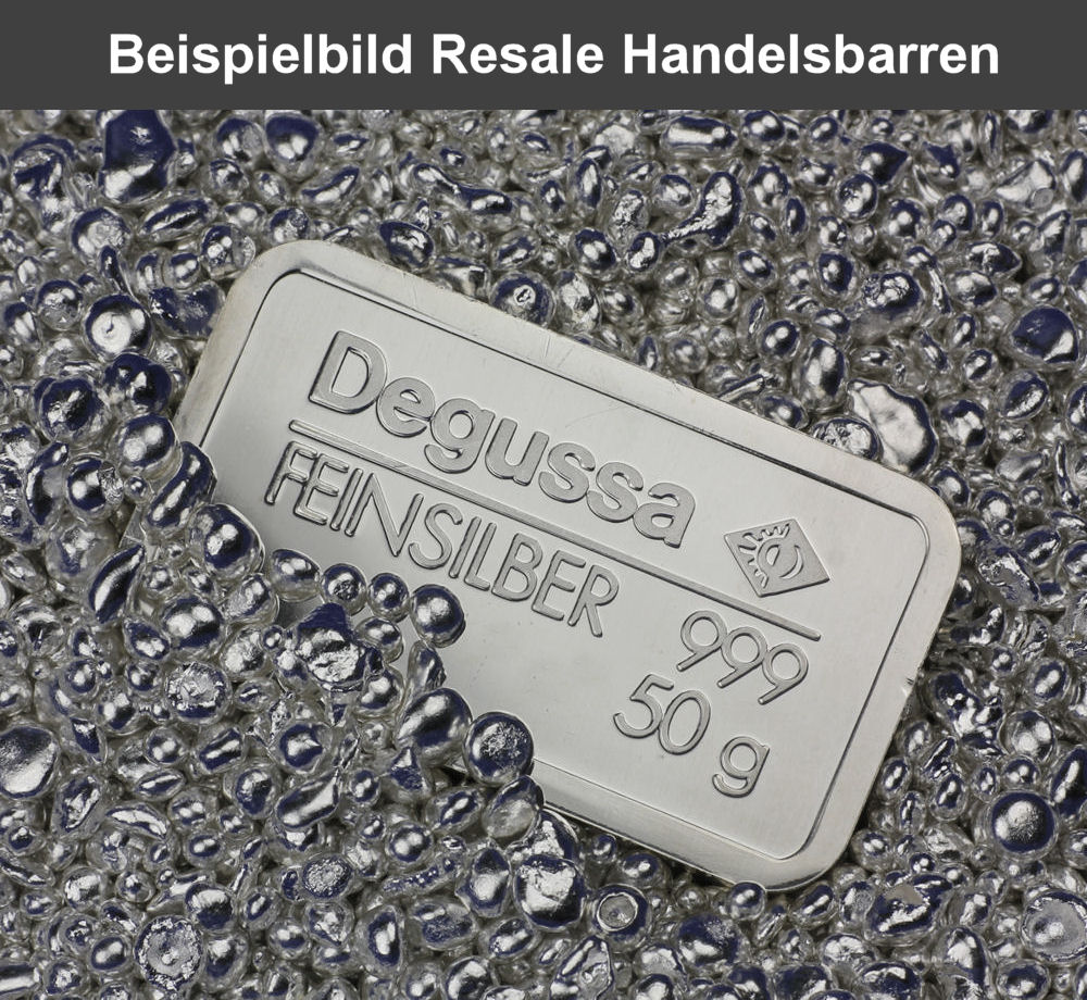 Silberbarren 50g (Resale) - Detailansicht 1