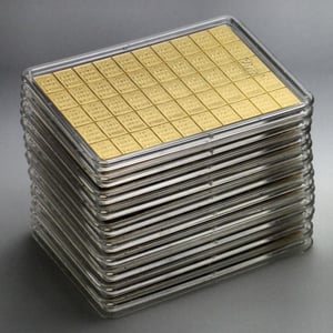 Investmentpaket (10x 50g Goldtafel) - Hauptansicht
