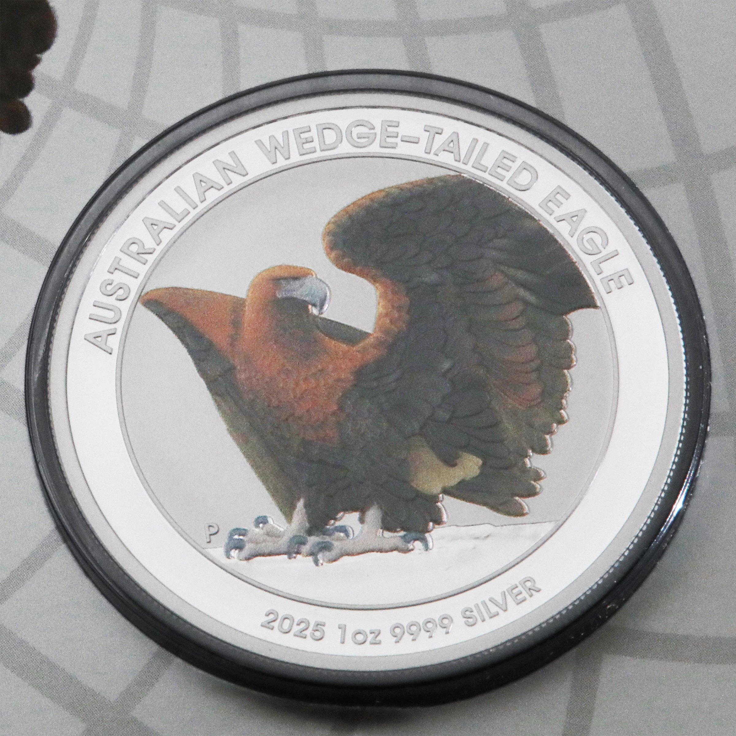 Silbermünze 1oz "Wedge-tailed Eagle" 2025 (koloriert) in Coin Card (Australien) - Detailansicht 2