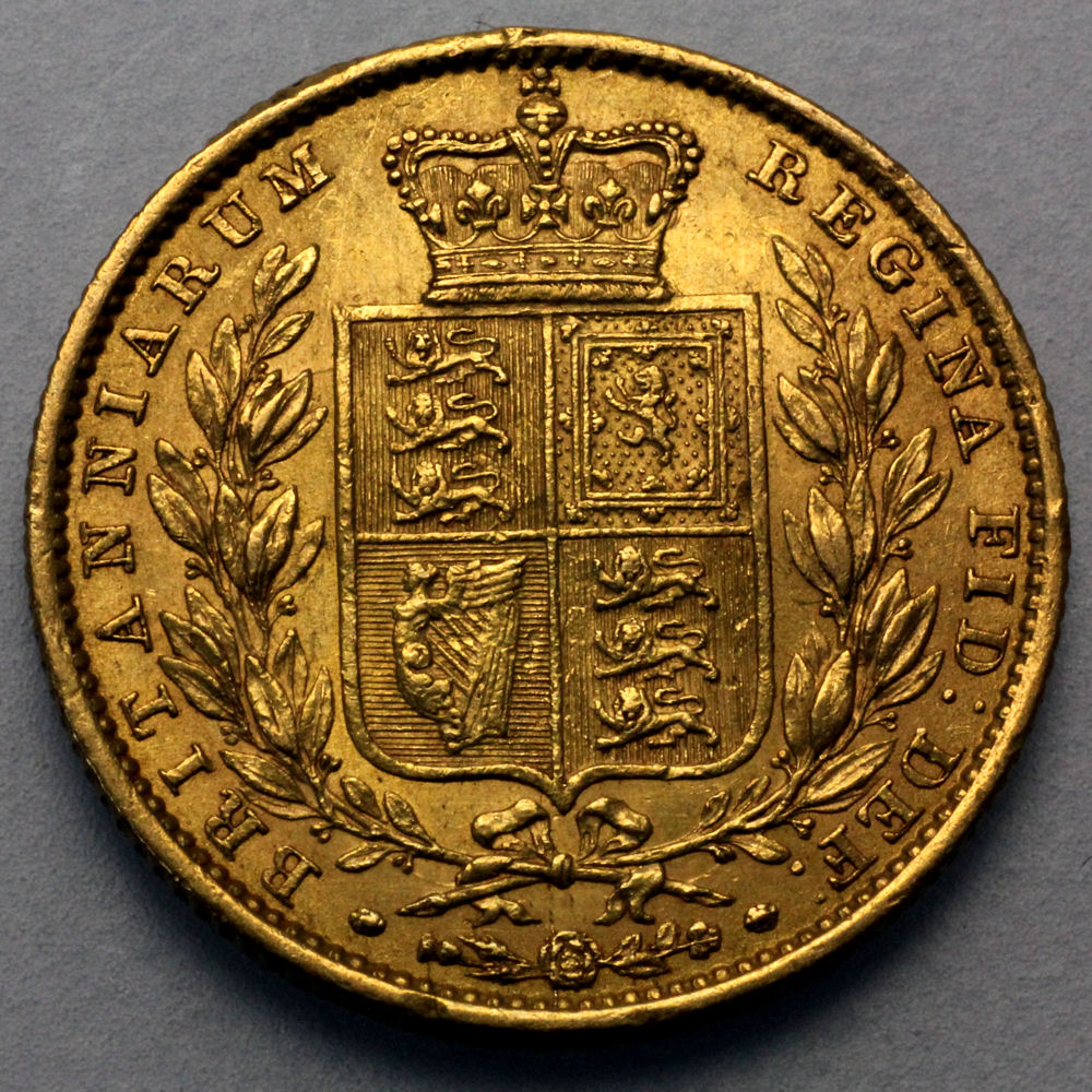 Goldmünze 1 Sovereign "Victoria" Wappen (Großbritannien) - Detailansicht 1