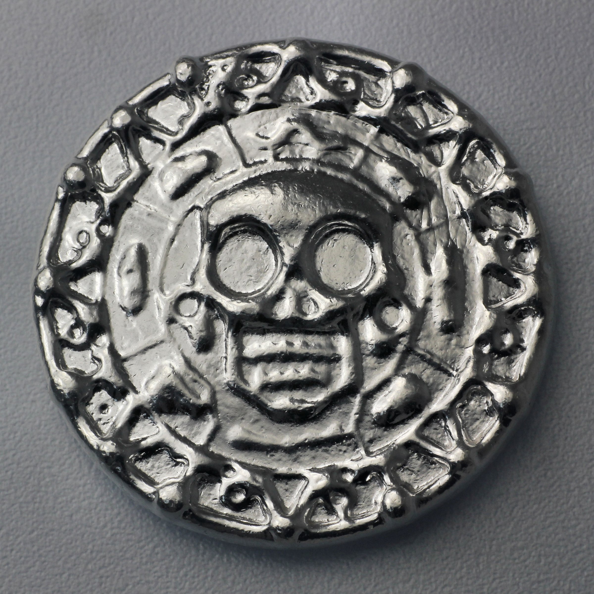 Silber 3-D Barren "Plata Muerta" 100g, gegossen - Hauptansicht