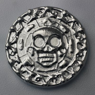 Silber 3-D Barren "Plata Muerta" 100g, gegossen - Miniaturansicht 1