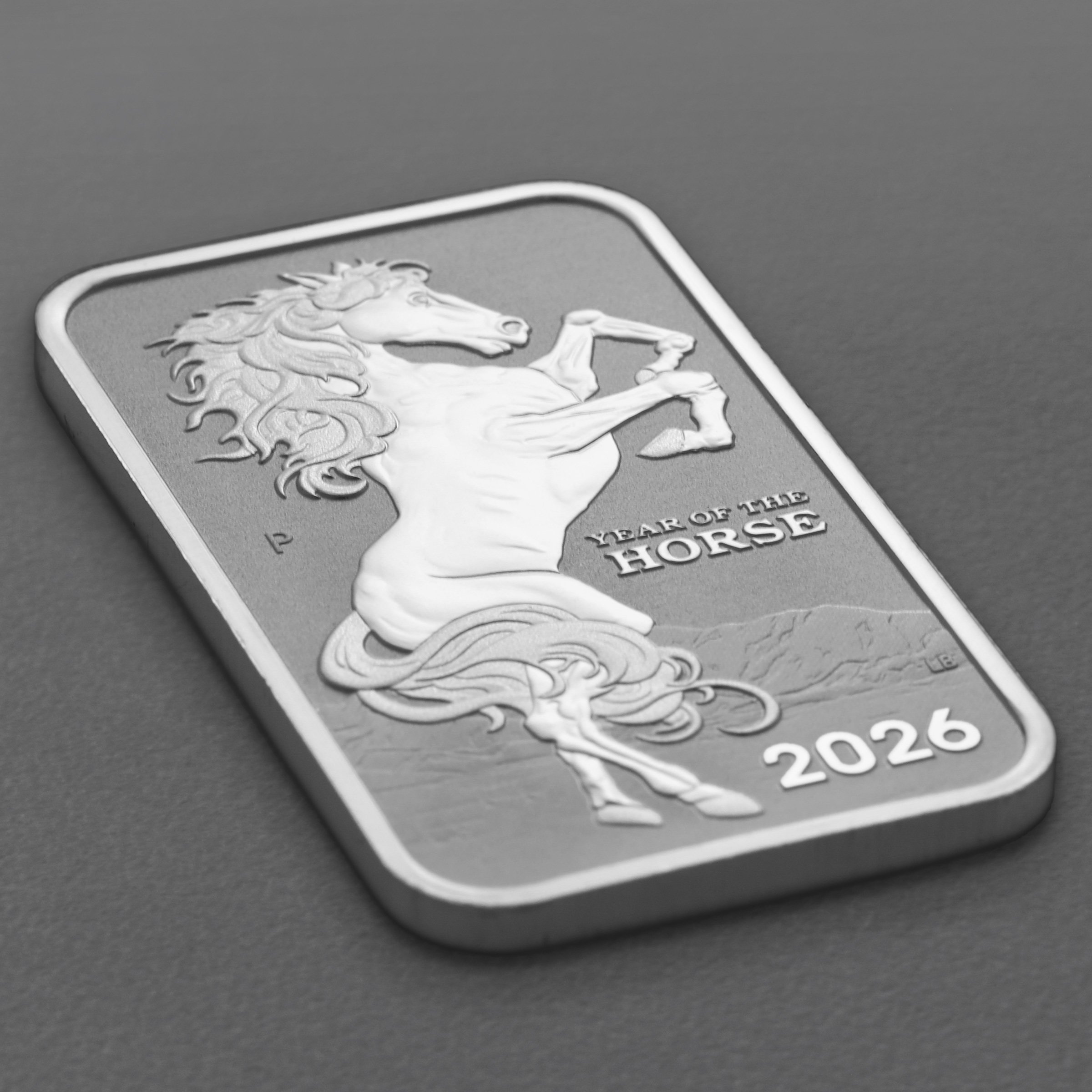Silbermünzbarren 1oz "Rectangular Horse" 2026 diff. (Australien) - Detailansicht 2