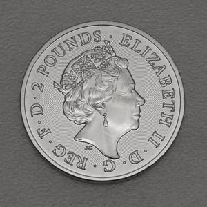 Silbermünze 1oz "King Arthur" 2023 (vergoldet) Myths and Legends (Großbritannien) - Miniaturansicht 2