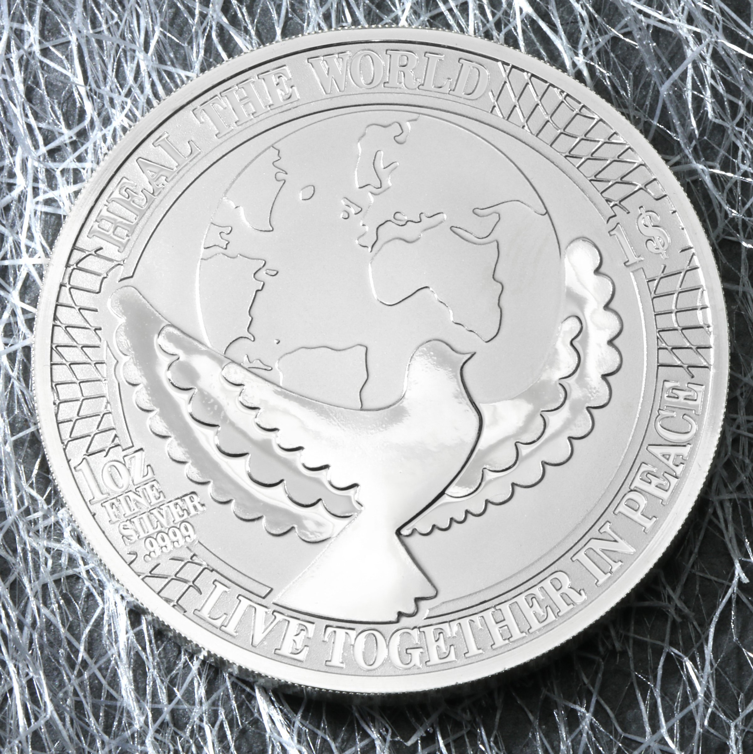 Silbermünze 1oz "Friedensunze" diff. (Cook Islands) - Detailansicht 4