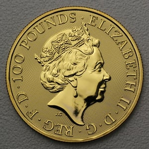 Goldmünze 1oz "Unicorn of Scotland" 2018 The Queen s Beasts (Großbritannien) - Miniaturansicht 2