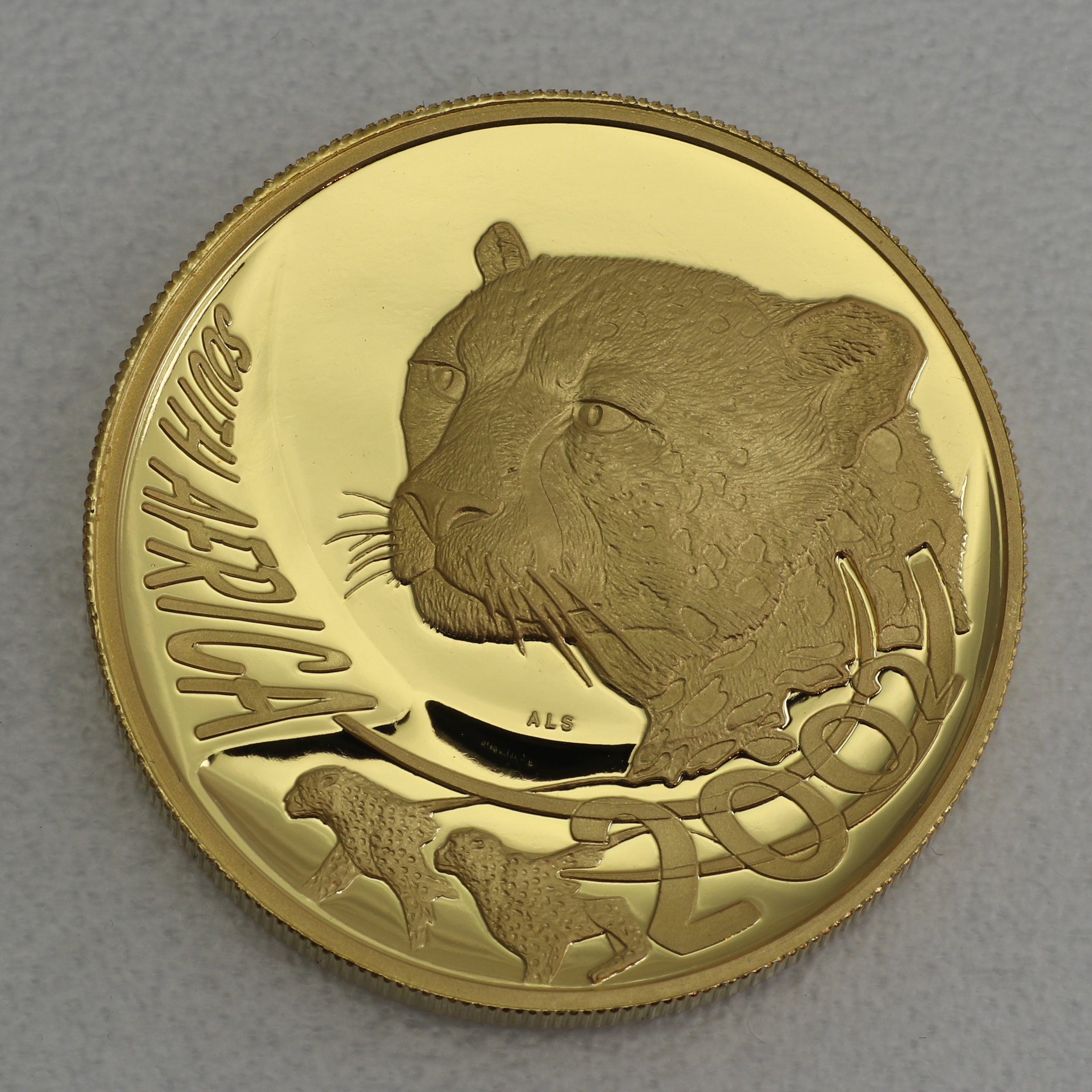 Goldmünze 1/2oz "The Cheetah" 2002 Natura - Wild Cats of Africa (Südafrika) - Hauptansicht