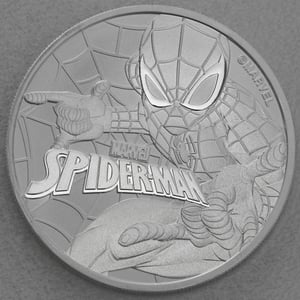Silbermünze 1oz "Spiderman" 2017 Marvel (Tuvalu) - Hauptansicht