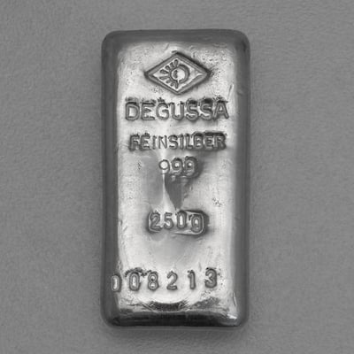 Silberbarren 250g DEGUSSA (Resale) - Miniaturansicht 3