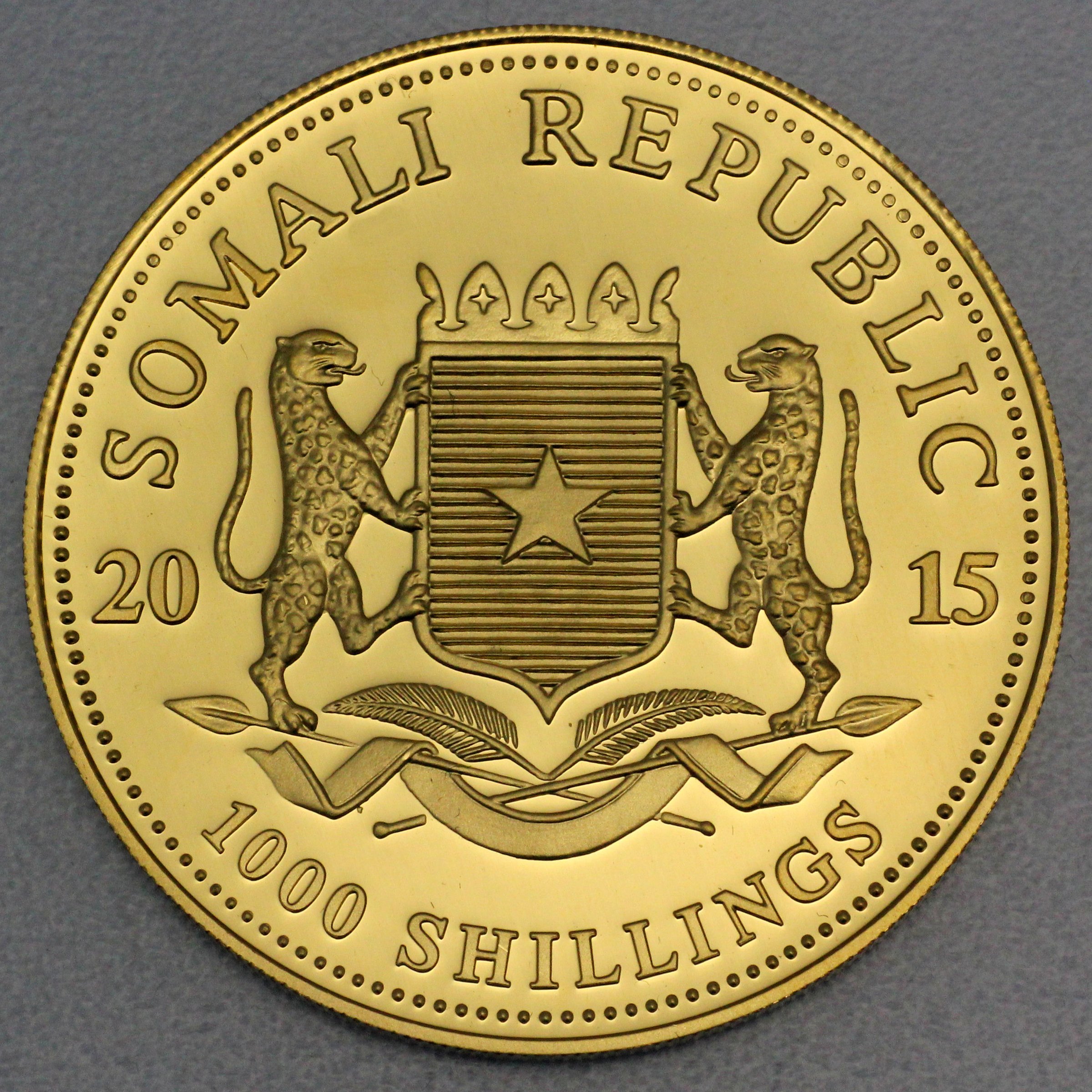 Goldmünze 1oz "Elefant" 2015 African Wildlife (Somalia) - Detailansicht 1