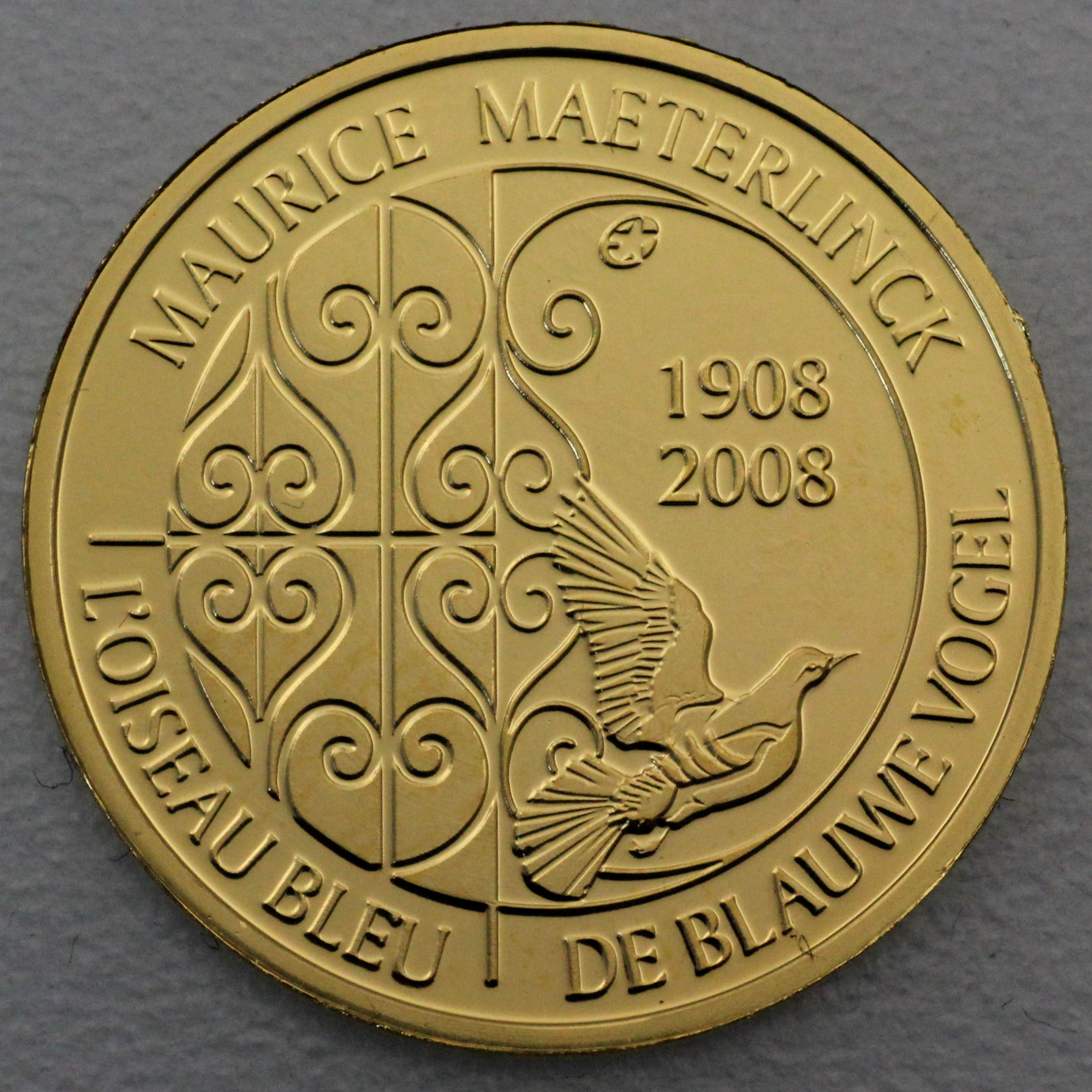 Goldmünze 50 Euro "Der blaue Vogel" 2008 (Belgien) - Hauptansicht
