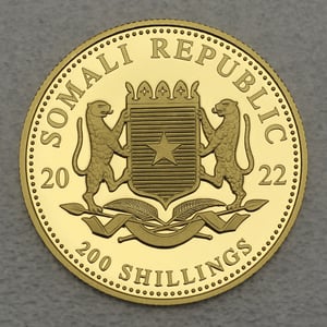 Goldmünze 1/4oz "Elefant" 2022 African Wildlife (Somalia) - Miniaturansicht 2