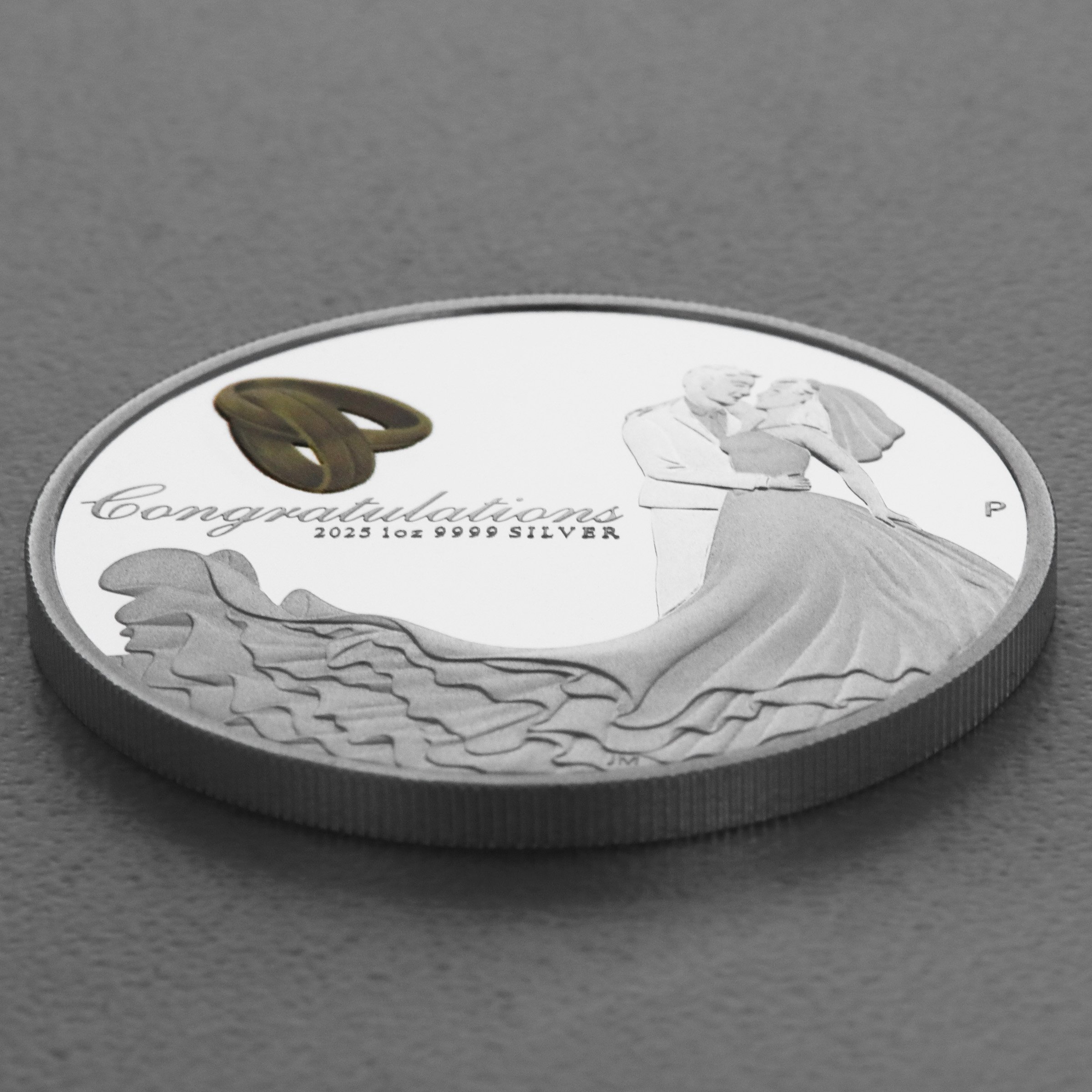 Silbermünze 1oz "Wedding" 2025 (PP/koloriert) (Australien) - Detailansicht 2